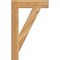 Ekena Millwork Traditional Block Rough Sawn Bracket, Western Red Cedar, 4"W x 20"D x 32"H BKT04X20X32TRA05RWR - alternate 2